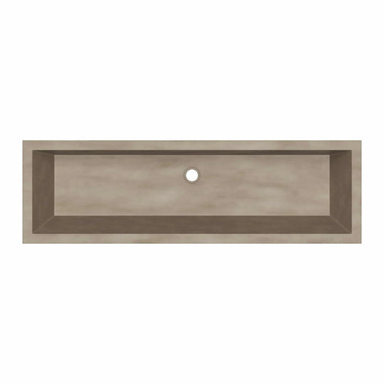 Arcata Nativestone Concrete Undermount Trough Bathroom Sink