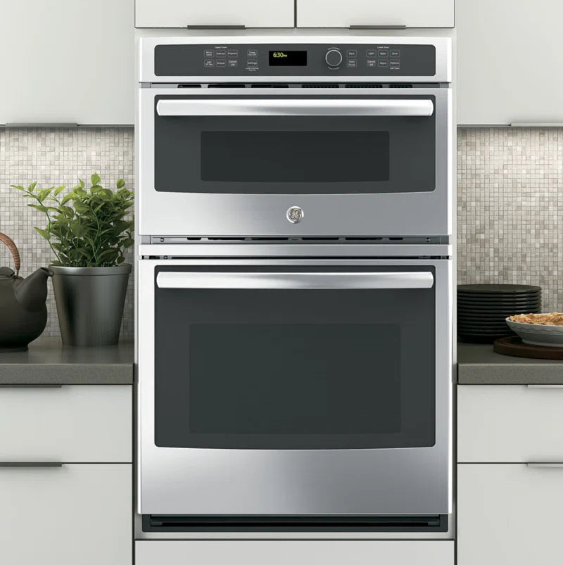 27" Self-Cleaning Electric Wall Oven with Built-In Microwave