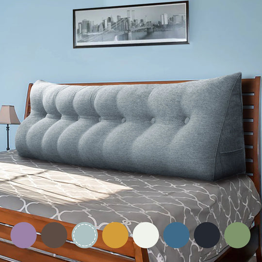 Bed Rest Wedge Reading Pillow Headboard Back Support Cushion
