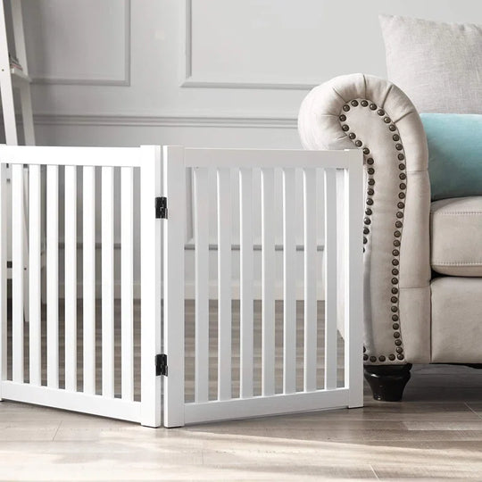 Remi Wood Free Standing Pet Gate