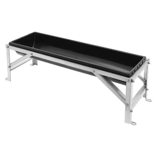 Livestock Feed Trough Long Large Capacity Feeder with Stand