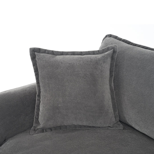 - 6-Piece Modular U-Shaped 143.31" Sectional Sofa with 2 Movable Ottomans