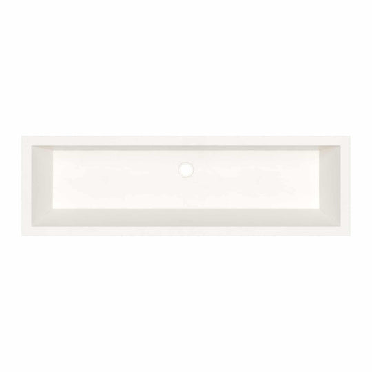 Arcata Nativestone Concrete Undermount Trough Bathroom Sink