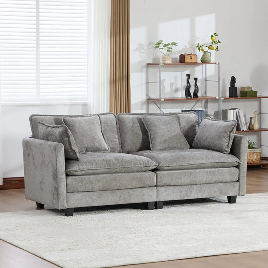 Cloud Sofa Loveseat,Modern Sectional Couch,Comfy Double Layer Upholstered Seat Cushion