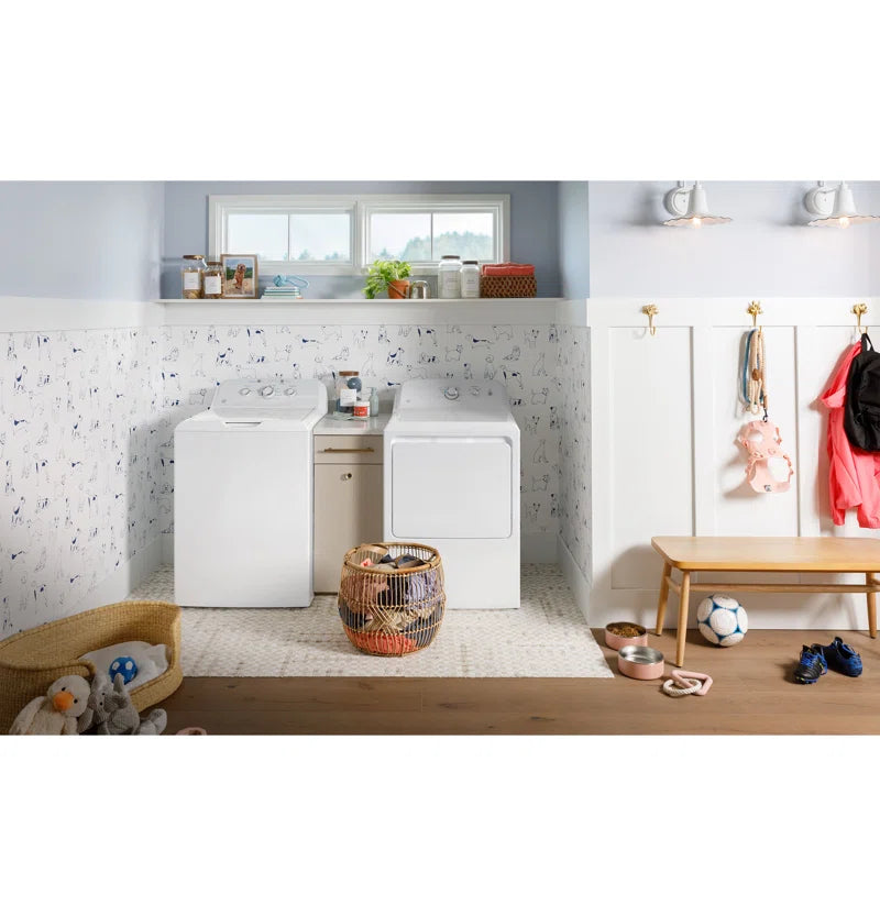GE 4.0 Cu Ft Capacity Washer with Stainless Steel Basket and Water Level Control​