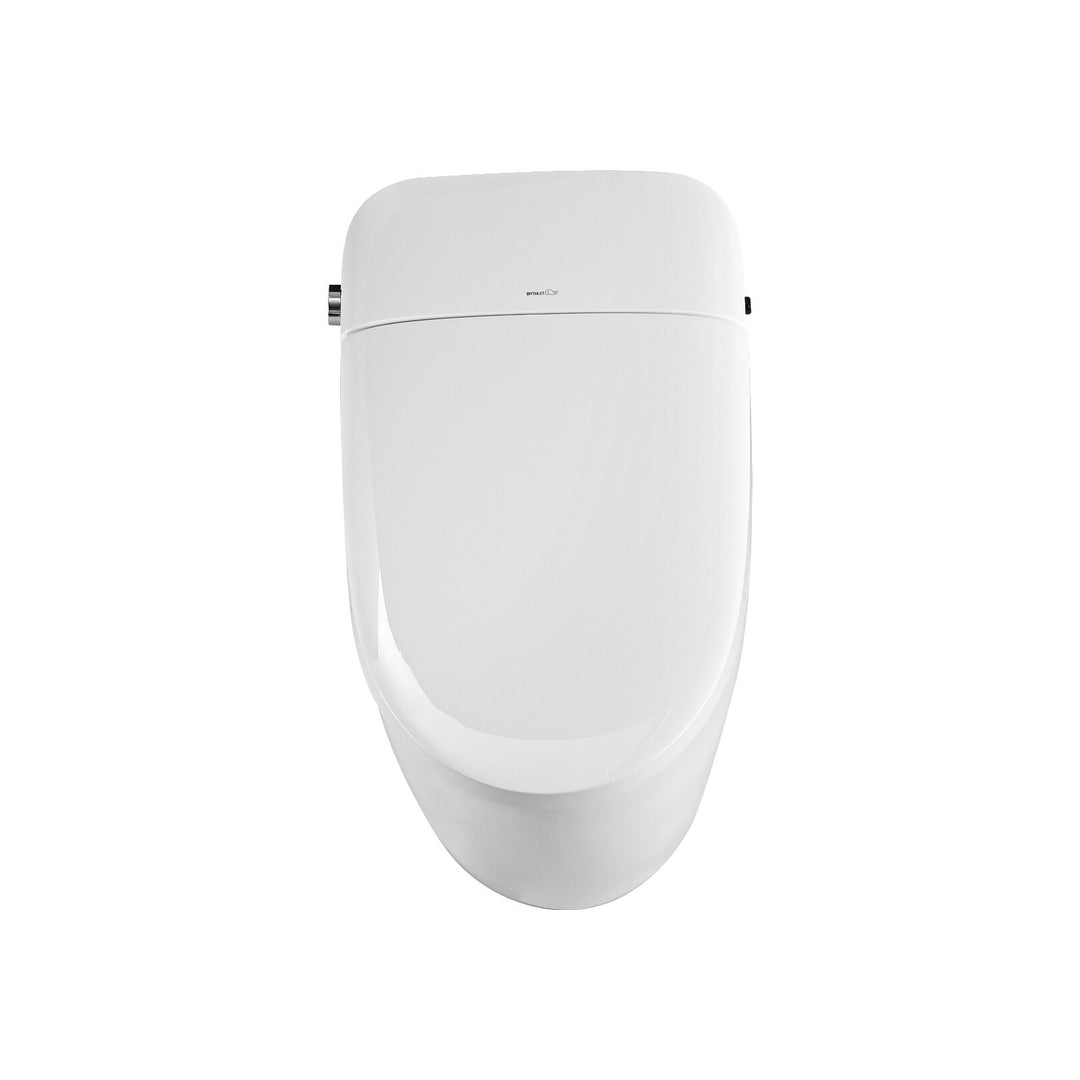 Smart Toilet Bidet Combo with Self-Cleaning Nozzle, Heated Seat, Night Light, Knob Control, Power Outage Flushing, Soft Close