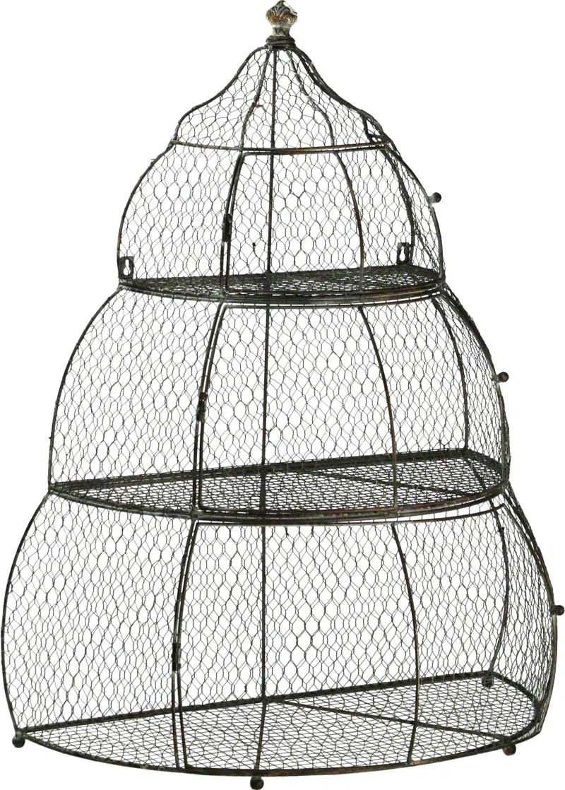 31'' Iron Pointed Top Floor Bird Cage
