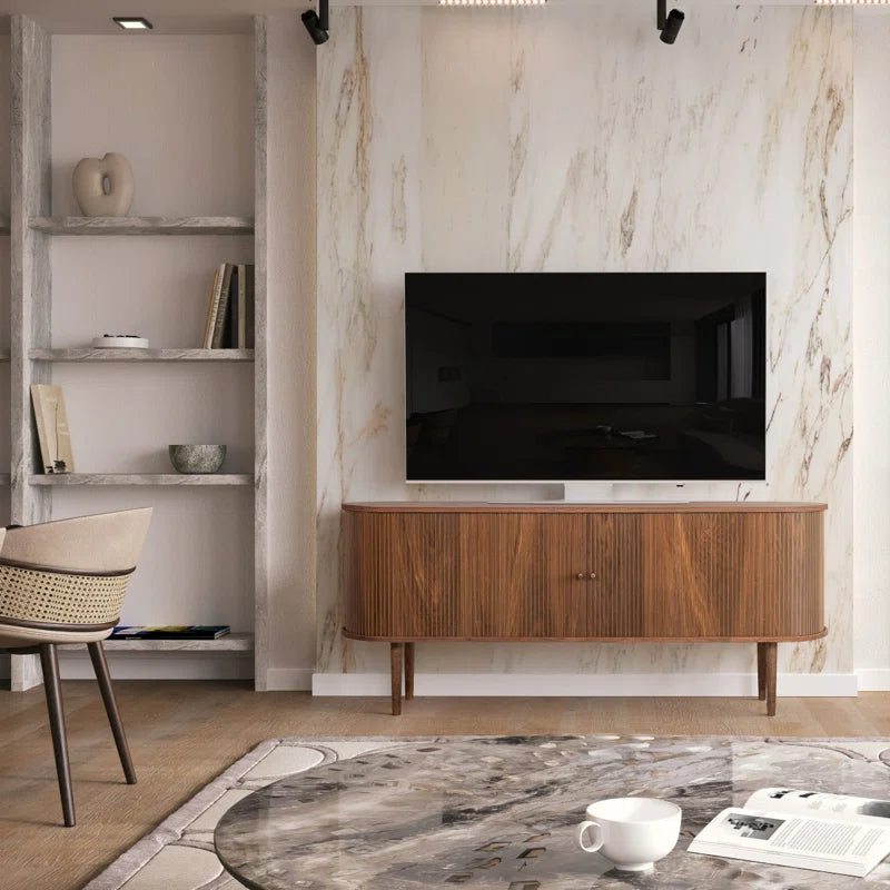 Sideboard Cabinet with Doors and Shelves - Cabinet for Living Room, Bedroom, Entryway and Office Credenza. Kitchen Buffet, Modern Media Console Table with Storage