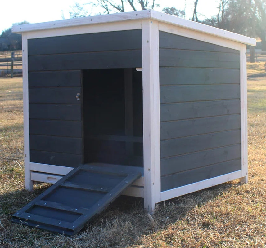 6.04 Square Feet Chicken Coop with Nesting Box for up to 1 Chickens
