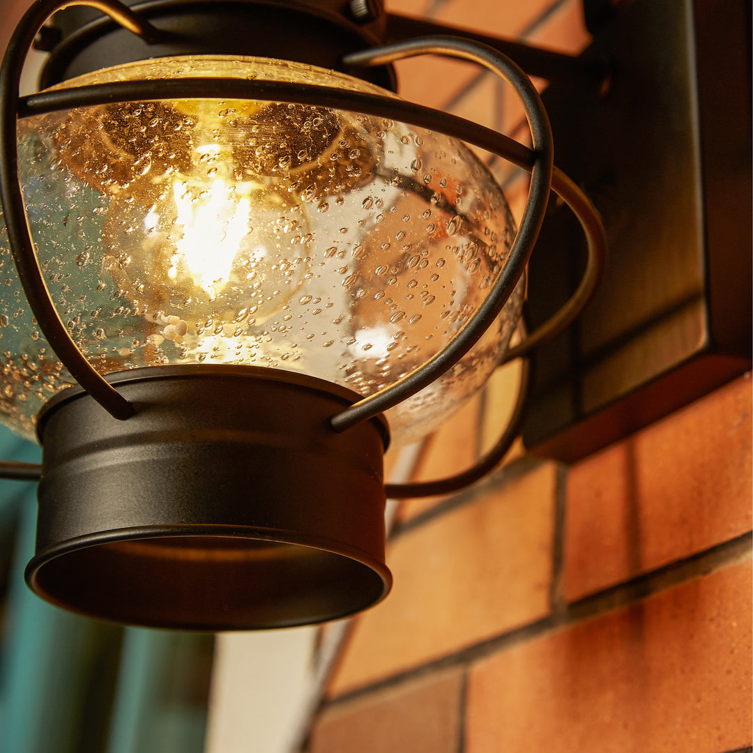 2 Pack 1-Light Outdoor Wall Lantern Lights Set - 9"X10.72"X17.51"