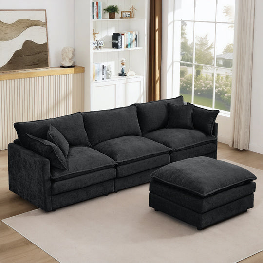 Modular Sectional Sofa, 102 Inch L Shaped Couch Set for Living Room