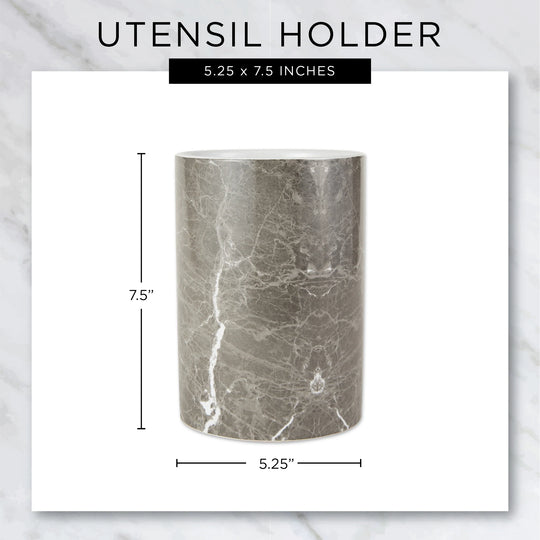 DII Marble Ceramic Utensil Holder
