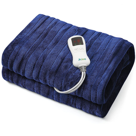 Flannel Electric Heated Blanket with Controller