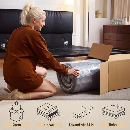 12-Inch Hybrid Mattress with Memory Foam Comfort & Individually Wrapped Coils