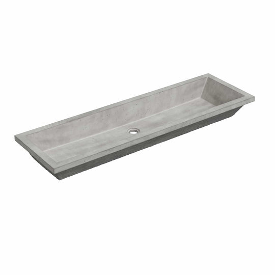 Arcata Nativestone Concrete Undermount Trough Bathroom Sink