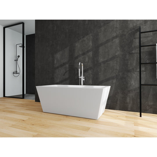 67" Acrylic Freestanding Soaking Bathtub