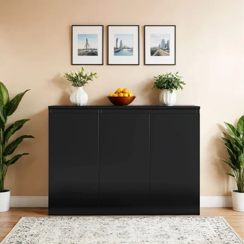 Buffet Storage Cabinet with 3 Door, 43" W Coffee Bar Cabinet, Kitchen Buffet Sideboard for Living Room, Kitchen