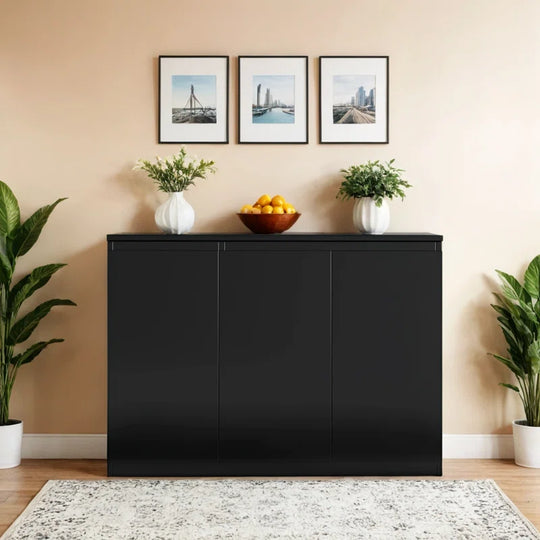 Buffet Storage Cabinet with 3 Door, 43" W Coffee Bar Cabinet, Kitchen Buffet Sideboard for Living Room, Kitchen