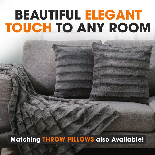 40 X 50 Ultra Soft Faux Fur Throw Blanket