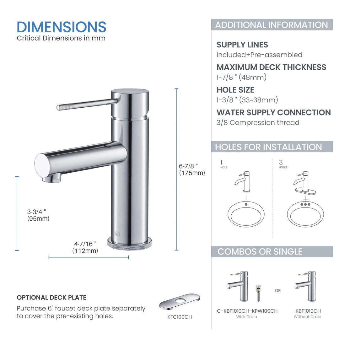 Luxury Single Hole Bathroom Faucet