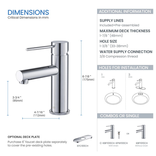 Luxury Single Hole Bathroom Faucet