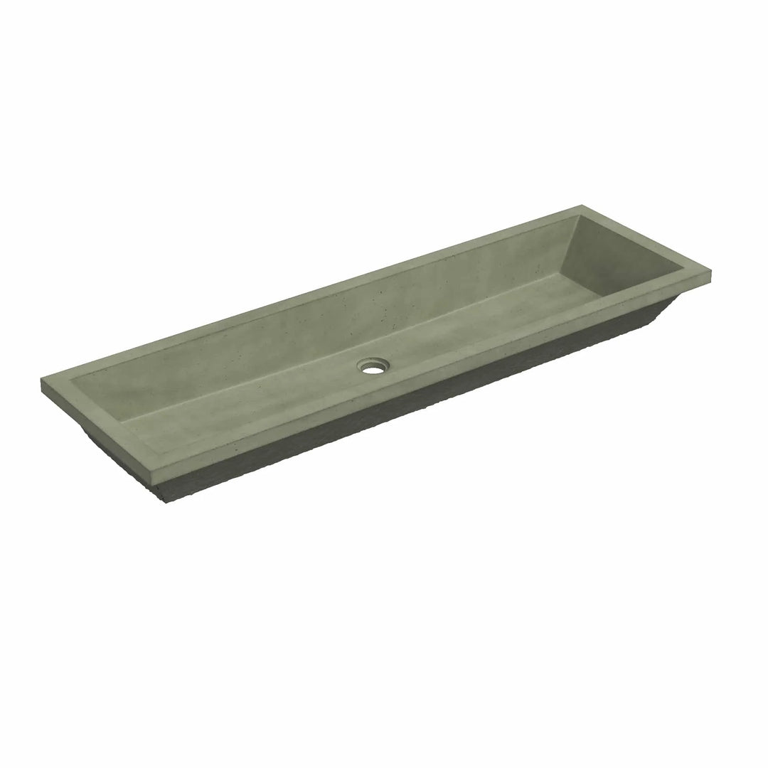 Arcata Nativestone Concrete Undermount Trough Bathroom Sink