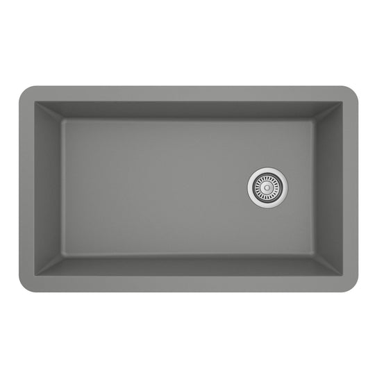 Undermount Quartz Single-Bowl Kitchen Sink