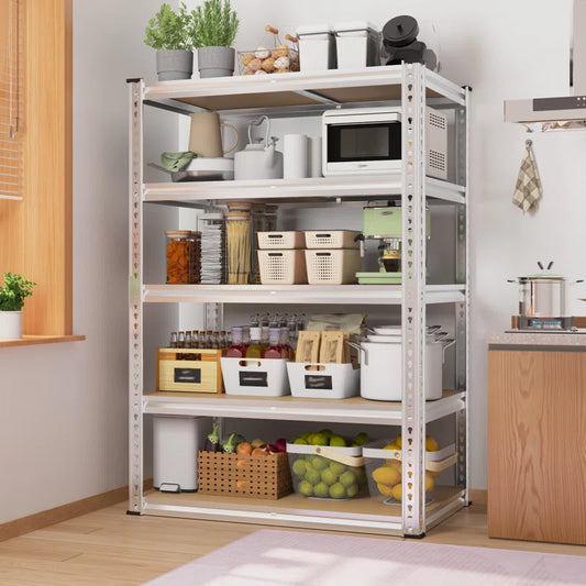 40“W Garage Shelving Unit Adjustable Heavy Duty Storage Shelves, Galvanized