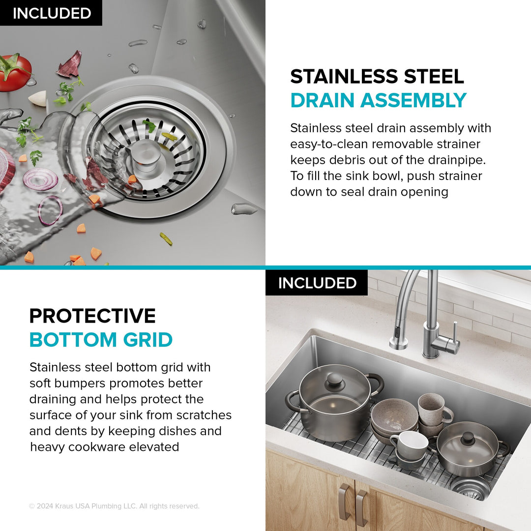 Fairlane Undermount 18 Gauge Stainless Steel Kitchen Sink