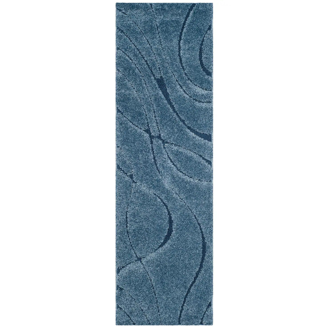 Florida Shag Sigtraud Abstract Waves 1.2-Inch Thick Rug