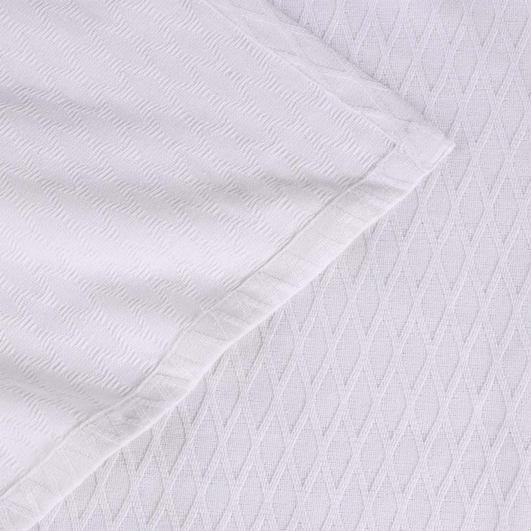 Diamond Weave All-Season Bedding Cotton Blanket