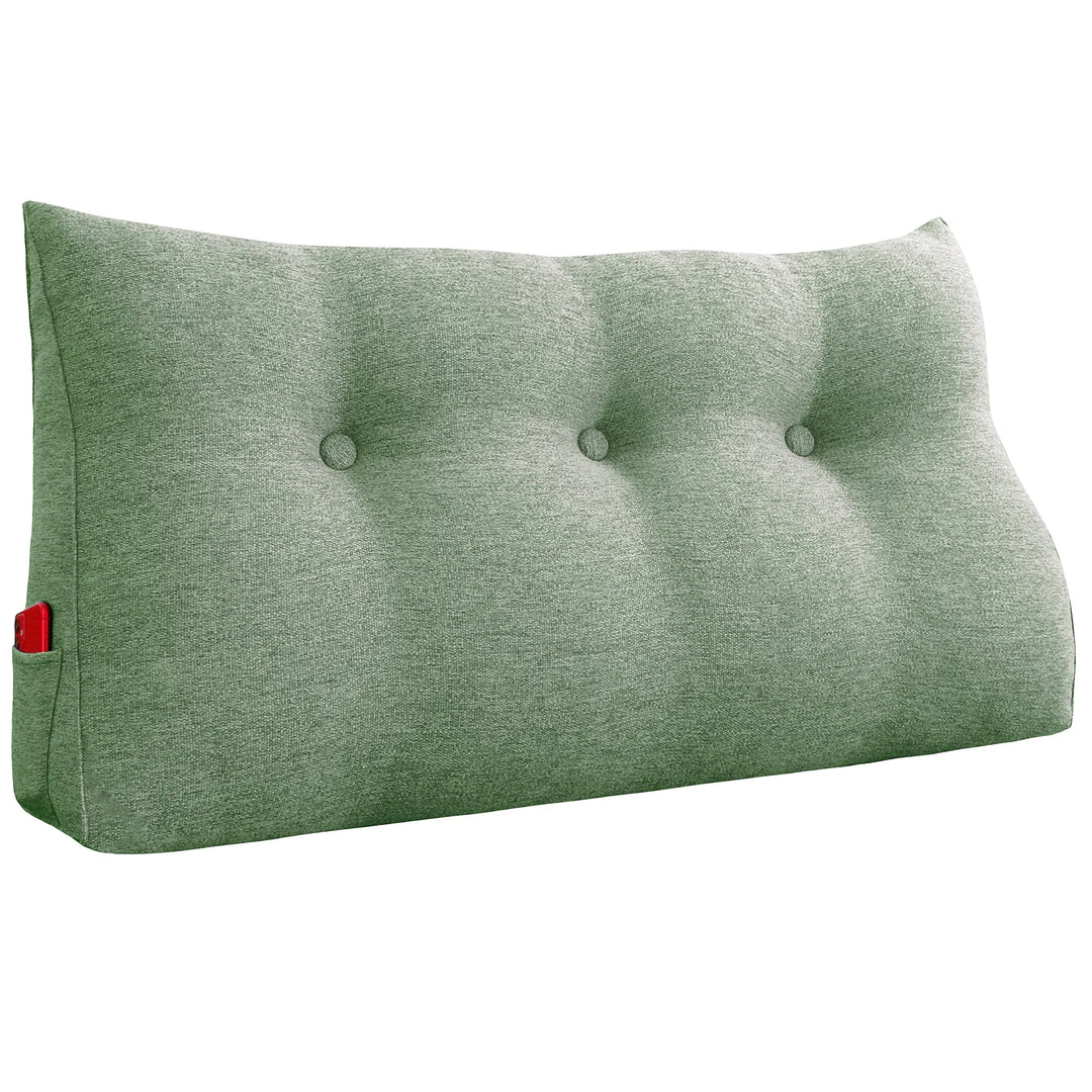Bed Rest Wedge Reading Pillow Headboard Back Support Cushion