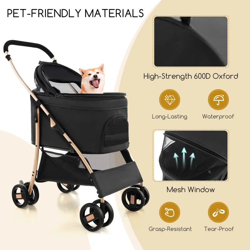 Petsite Foldable Pet Stroller