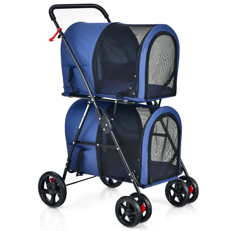 Foldable Pet Stroller With