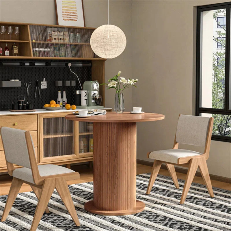 Round Dining Table, Farmhouse Kitchen Table for Kitchen Living Room