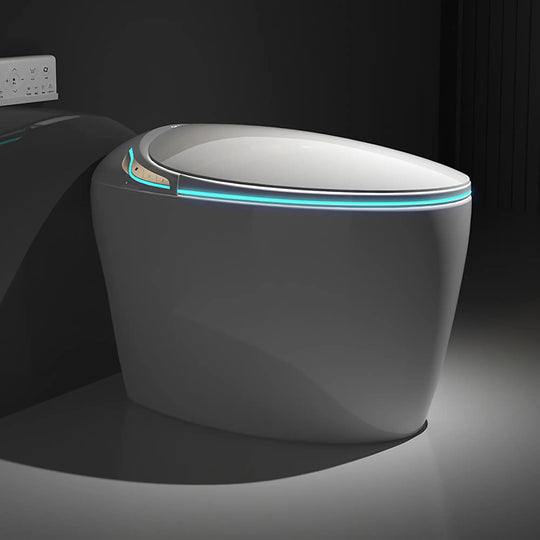 Smart Toilet Bidet with Built-In Tank Auto Open Lid Soft-Closing Heat Seat Auto/Blackout Flush
