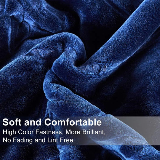 Embossed Floral Bed Blanket 85"X95" - 9Lbs