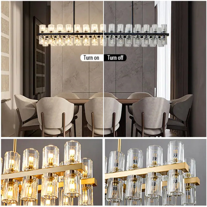 Wagon Wheel Chandelier with Crystal Shade