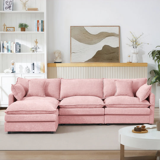 Modular Sectional Sofa, 102 Inch L Shaped Couch Set for Living Room
