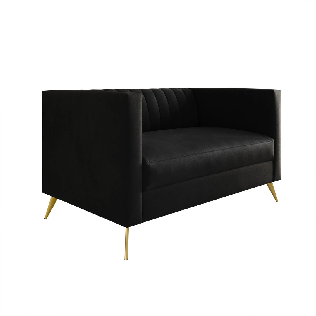 Clayfell Weiss Velvet Square Arm Chair/ Loveseat/ Sofa