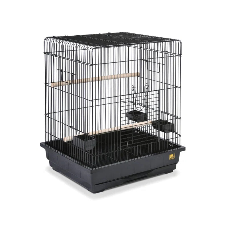 Mae 29.5'' Flat Top Table Top Bird Cage with Perch