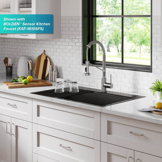 Kore Workstation Drop-In Stainless Steel Kitchen Sink