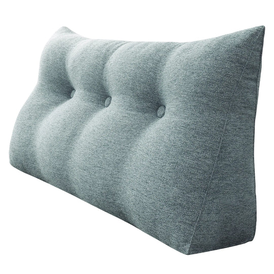 Bed Rest Wedge Reading Pillow Headboard Back Support Cushion