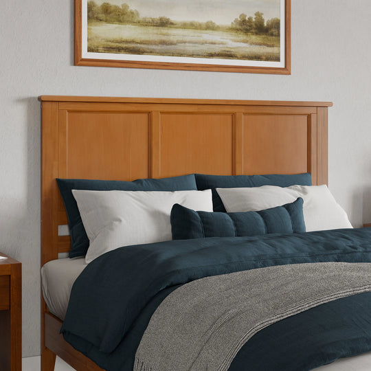Charlotte Solid Wood Low Profile Platform Bed with Matching Footboard