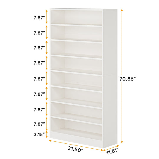 9 Tiers Shoe Cabinet, 40-45 Pairs Heavy Duty Wood Freestanding Shoe Storage Cabinet