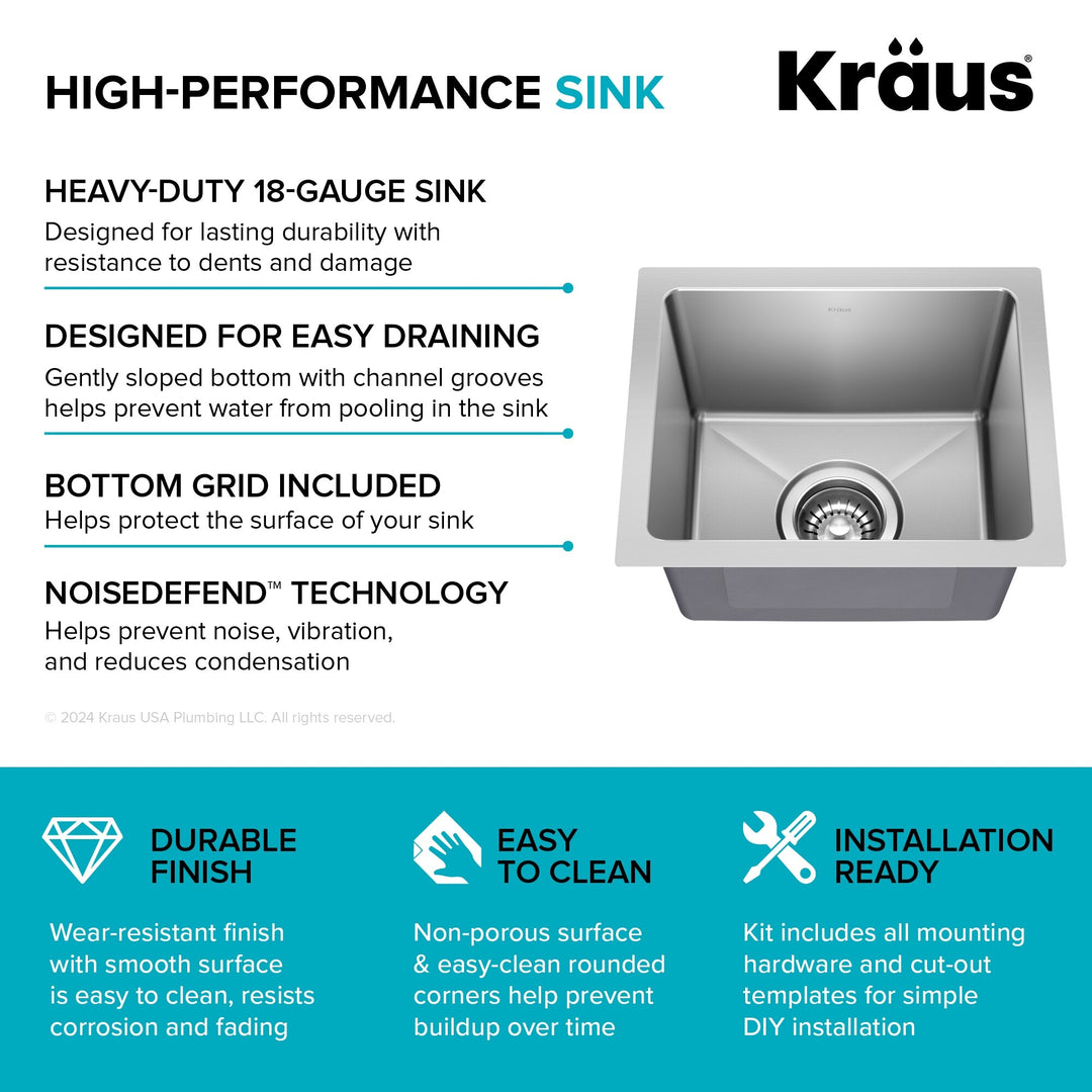 Fairlane Undermount 18 Gauge Stainless Steel Kitchen Sink