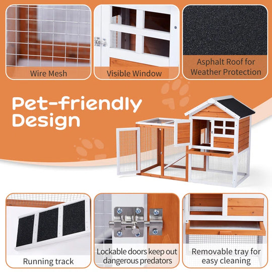 Elselore 6.5 Square Feet Chicken Coop for up to 3 Chickens