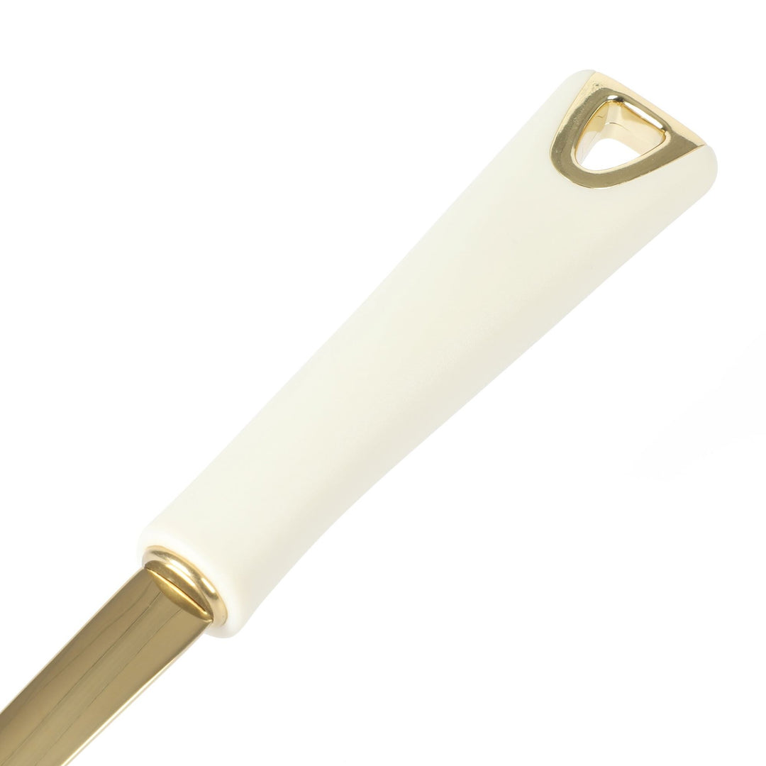 Lockton 5 Linen W/ Gold Stainless Steel & Nylon Kitchen Tool Set