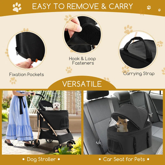 Petsite Foldable Pet Stroller