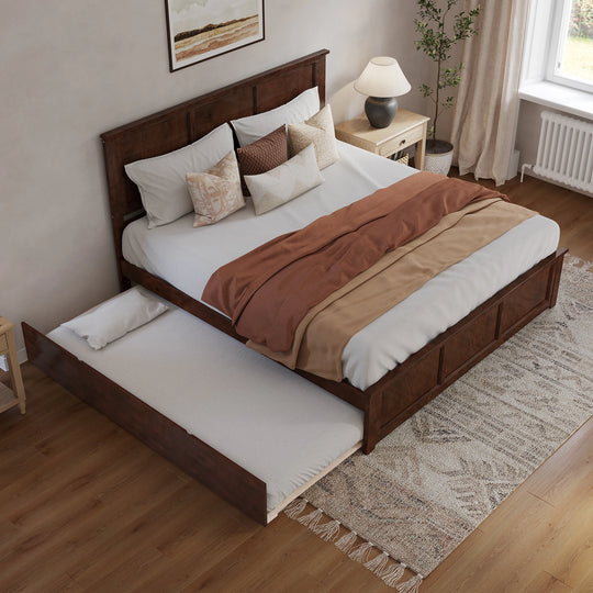 Madison Platform Bed with Matching Footboard & Trundle